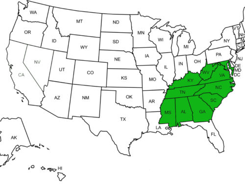 Map of U.S.